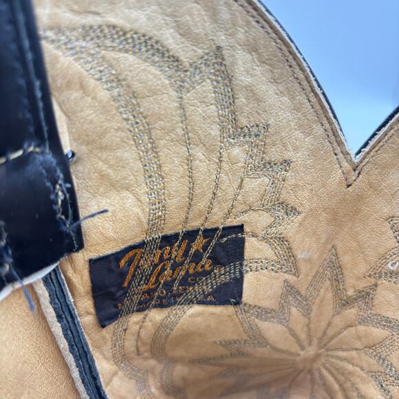 Vintage Tony Lama 6701 Black Label Western Boots Men\'s 7.5D Workwear 90s main image 7